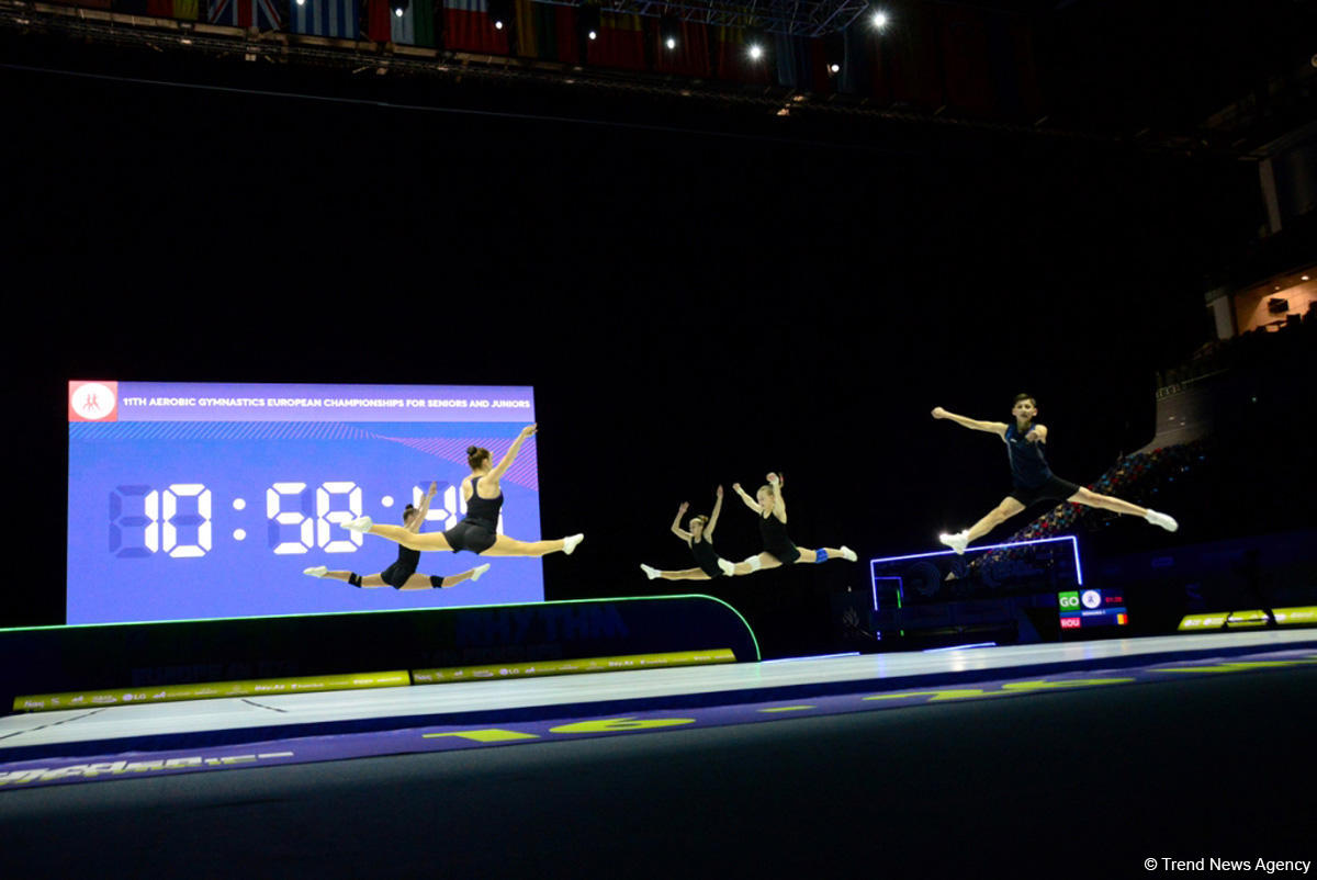 Training underway in Baku for European Aerobic Gymnastics Championships (PHOTO)