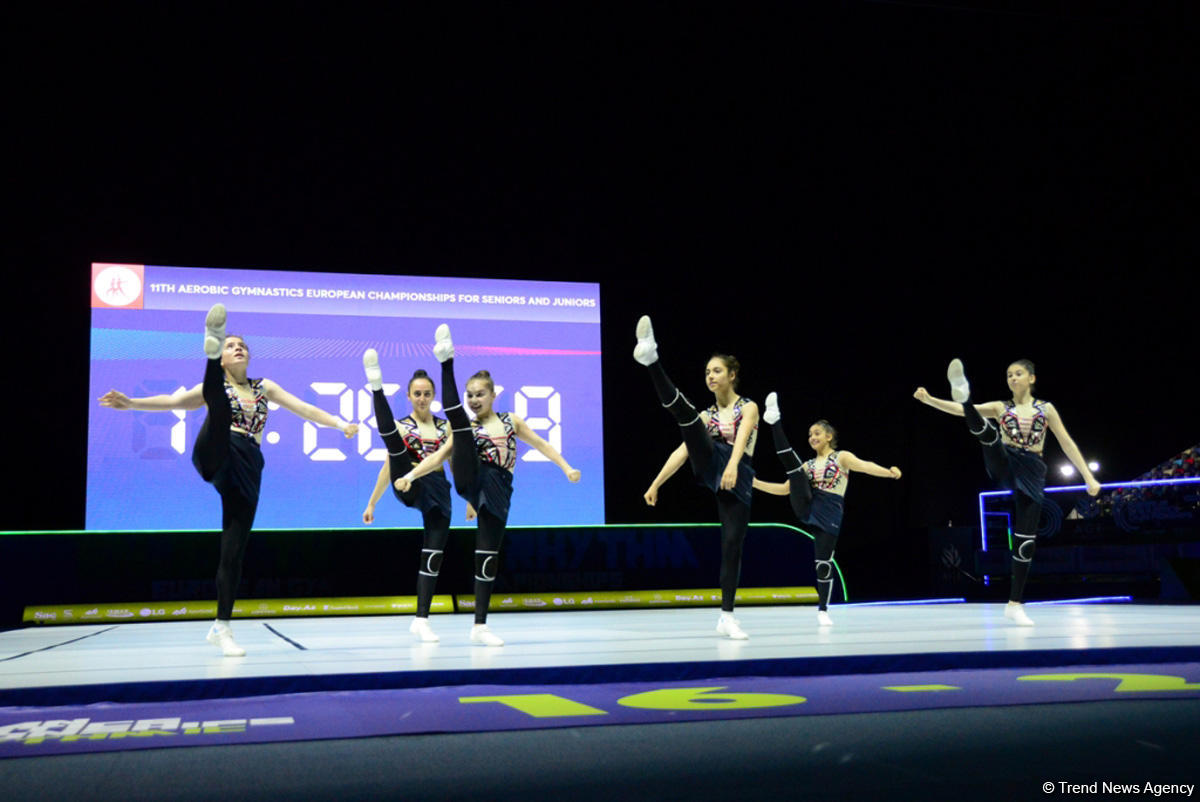 В Национальной арене гимнастики проходят подиумные тренировки участников Чемпионата Европы по аэробной гимнастике в Баку (ФОТОРЕПОРТАЖ)