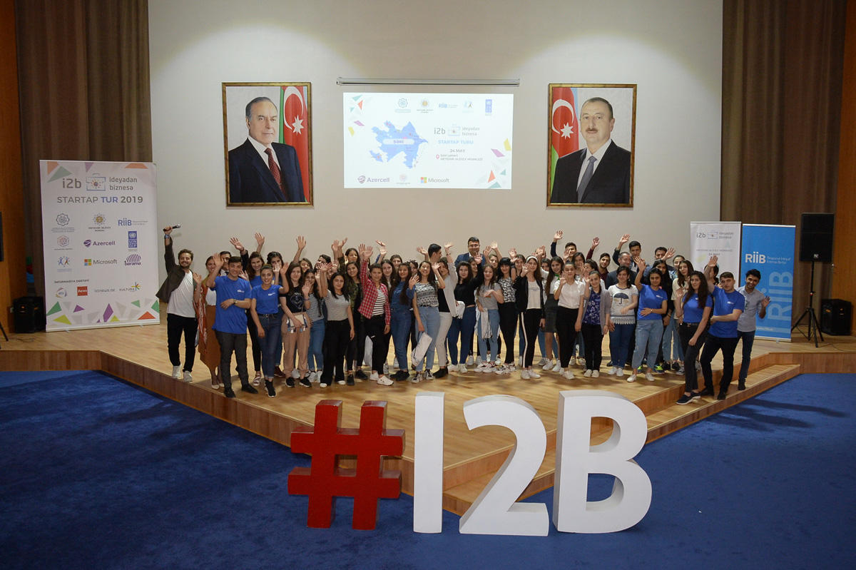 В Шеки прошел стартап-тур в рамках «I2B – От идеи к бизнесу» (ФОТО)