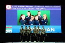 Bakıda aerobika gimnastikası üzrə 11-ci Avropa çempionatı start götürüb (FOTO)