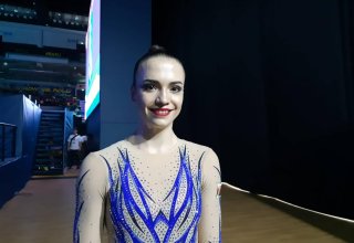 Соревнования по аэробной гимнастике в Баку проходят грандиозно – белорусская спортсменка