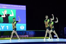 Competitions as part of Day 2 of European Aerobic Gymnastics Championships in Baku continue (PHOTO)