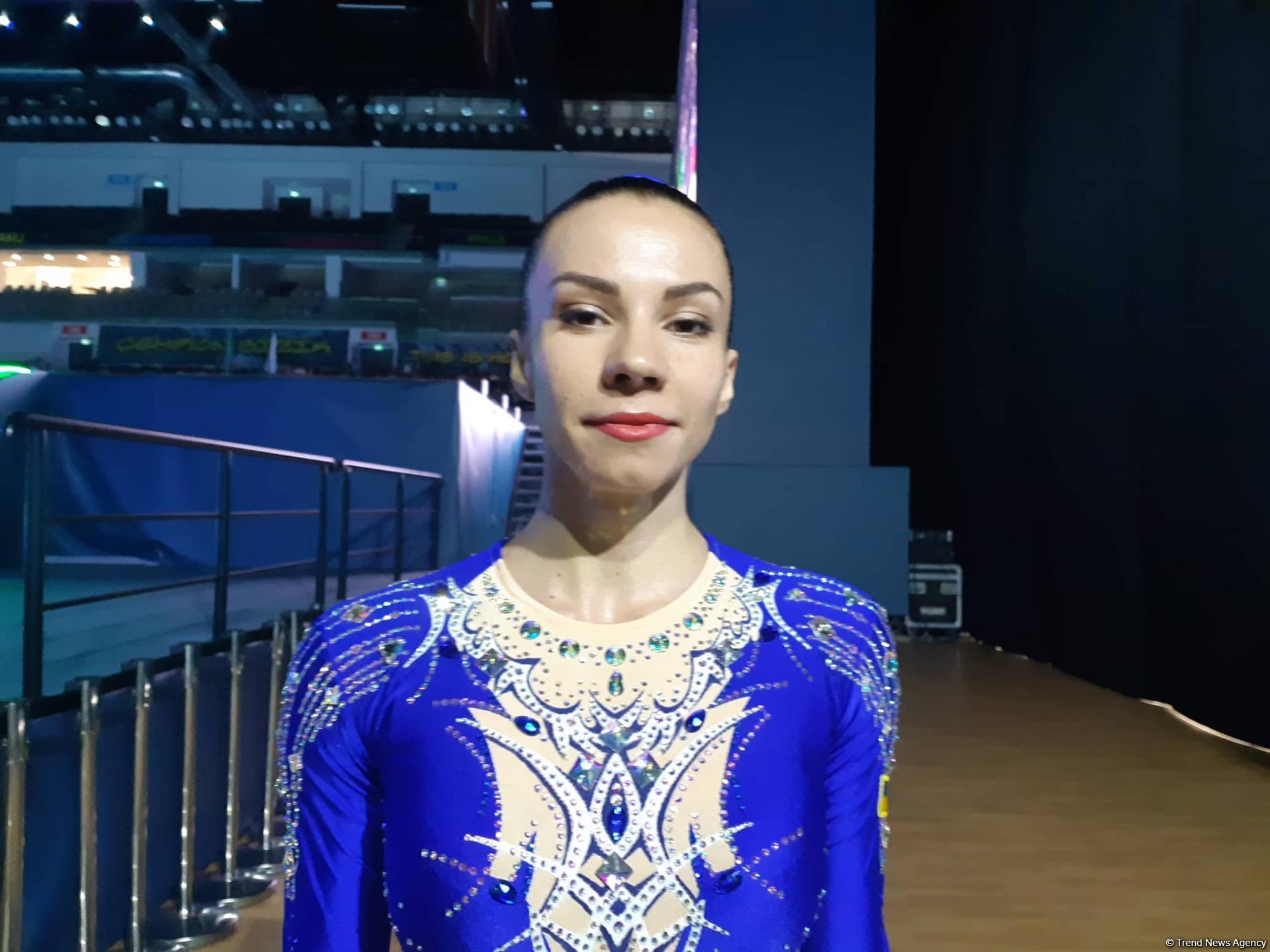 Ukraynalı gimnast: Bakıya yarışlara hər il gəlməyə hazıram