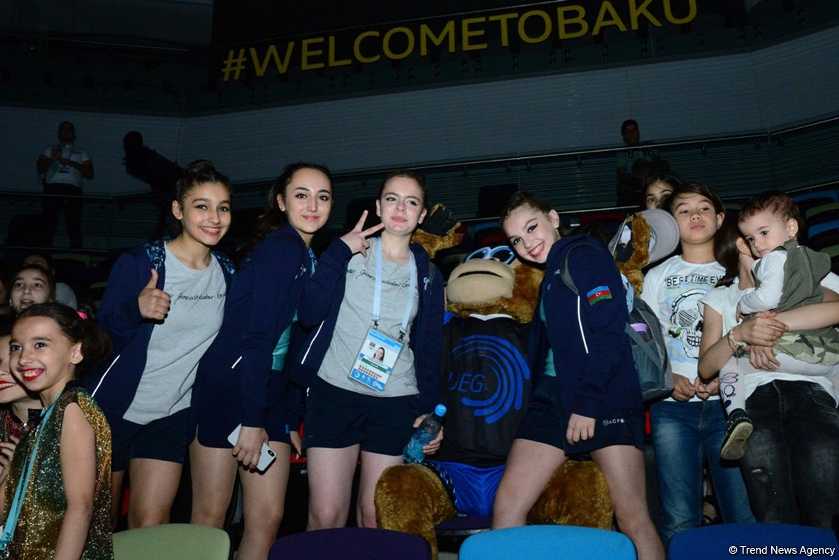 Радость и восторг на Чемпионате Европы по аэробной гимнастике в Баку (ФОТО)