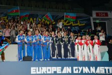 Winners among senior trios, senior groups and seniors in aerobic dance awarded within European Aerobic Gymnastics Championships in Baku (PHOTO)