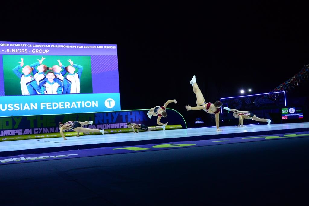 Bakıda aerobika gimnastikası üzrə 11-ci Avropa çempionatının final mərhələsi yarışları davam edir (FOTO)