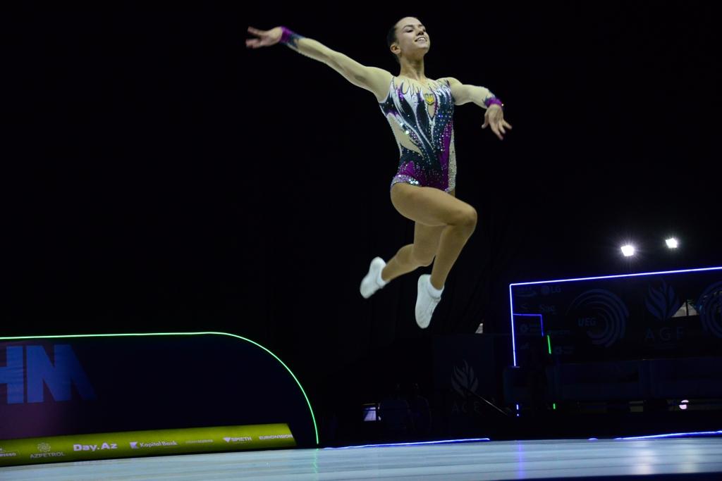 Russian gymnast grabs gold among junior gymnasts in program of “Women Individual” at 11th European Aerobic Gymnastics Championships