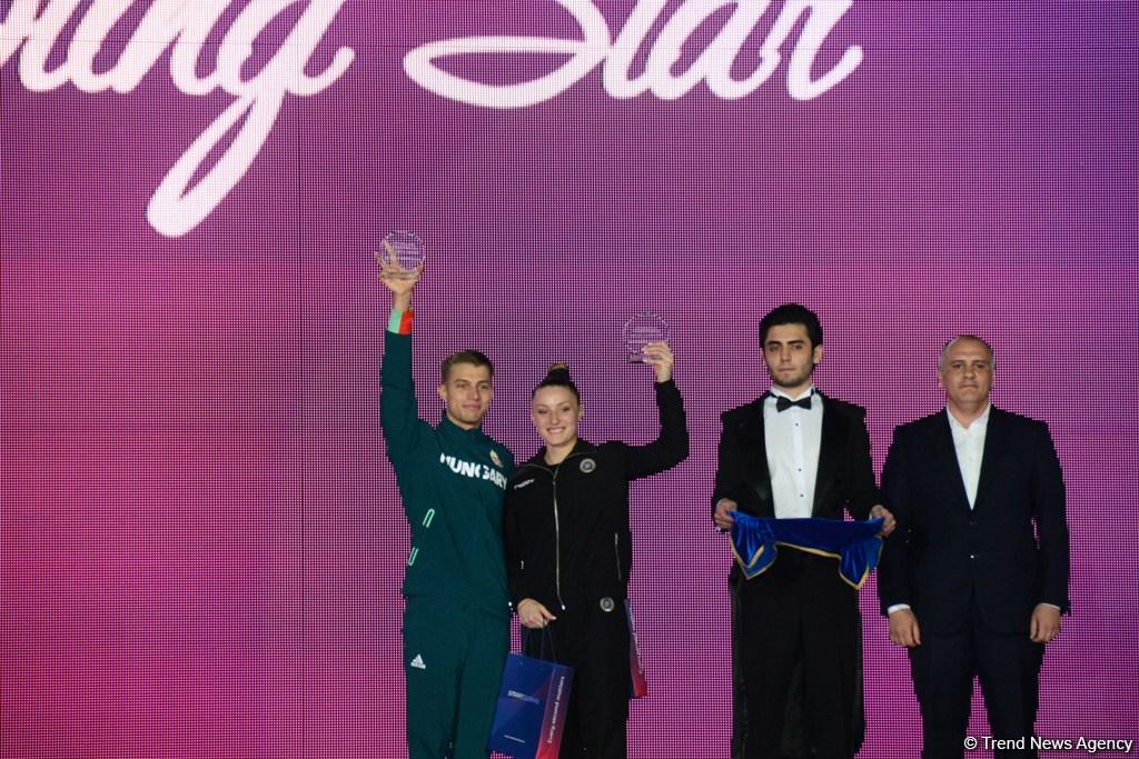 В Баку прошла церемония награждения победителей Чемпионата Европы в составах трио, групп и программе аэро-данс (ФОТО)