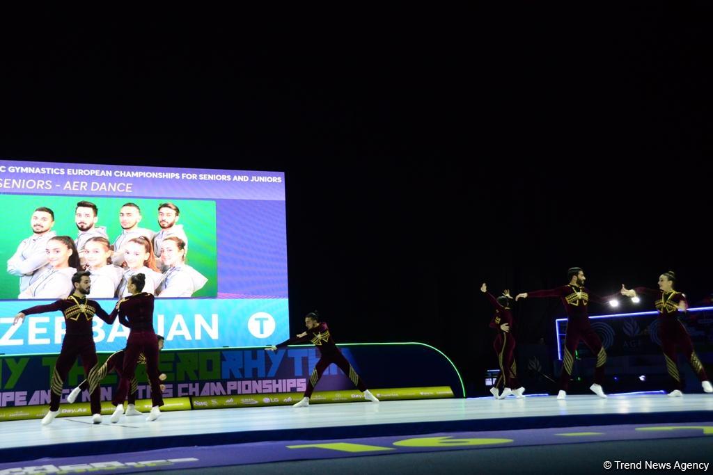 Команда Азербайджана завоевала «золото» Чемпионата Европы по аэробной гимнастике в программе аэро-данс (ФОТО)
