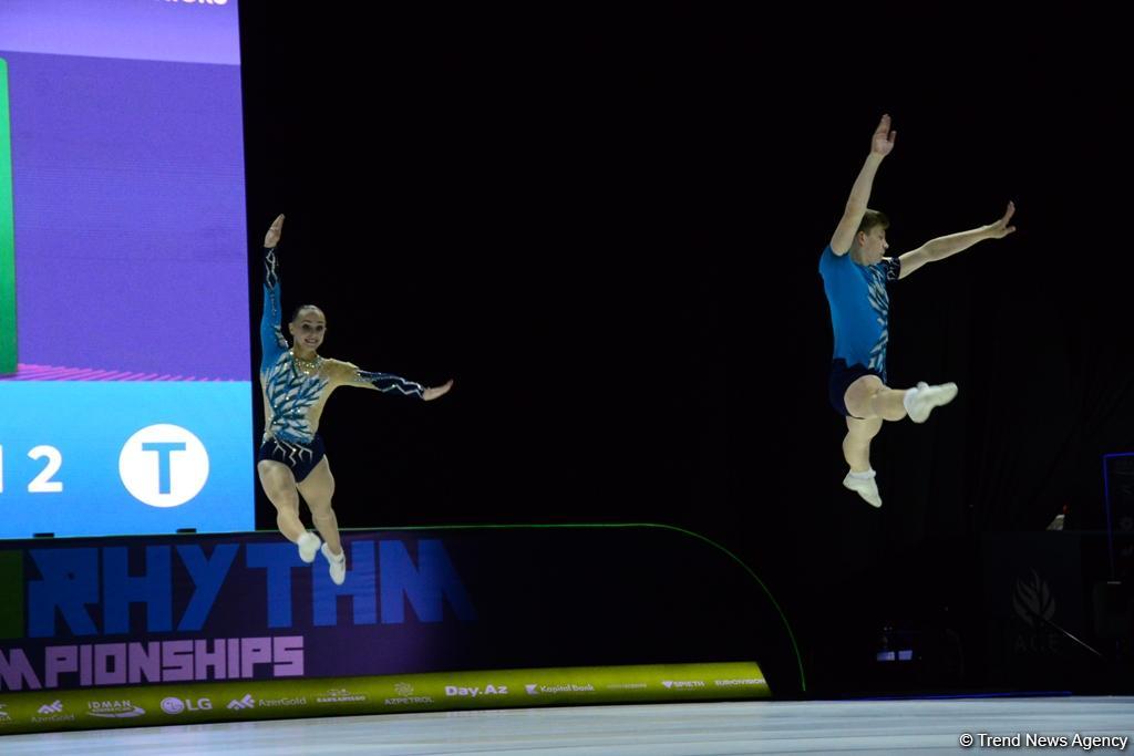 Лучшие моменты финальных соревнований 11-го Чемпионата Европы по аэробной гимнастике в Баку (ФОТО)