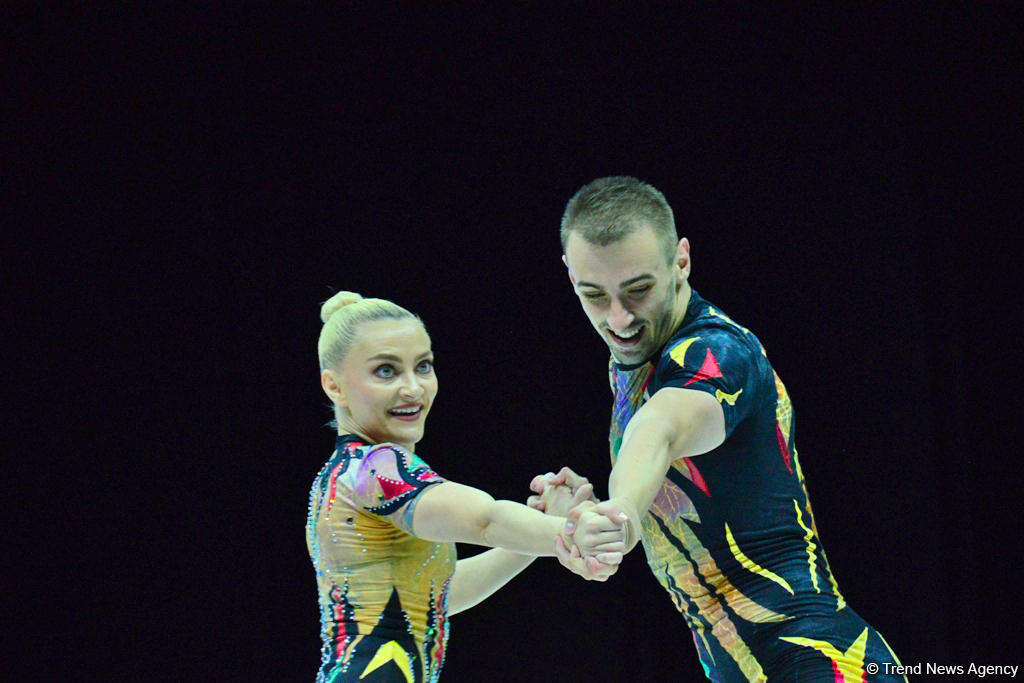 Best moments of 11th European Aerobic Gymnastics Championship finals in Baku (PHOTO)