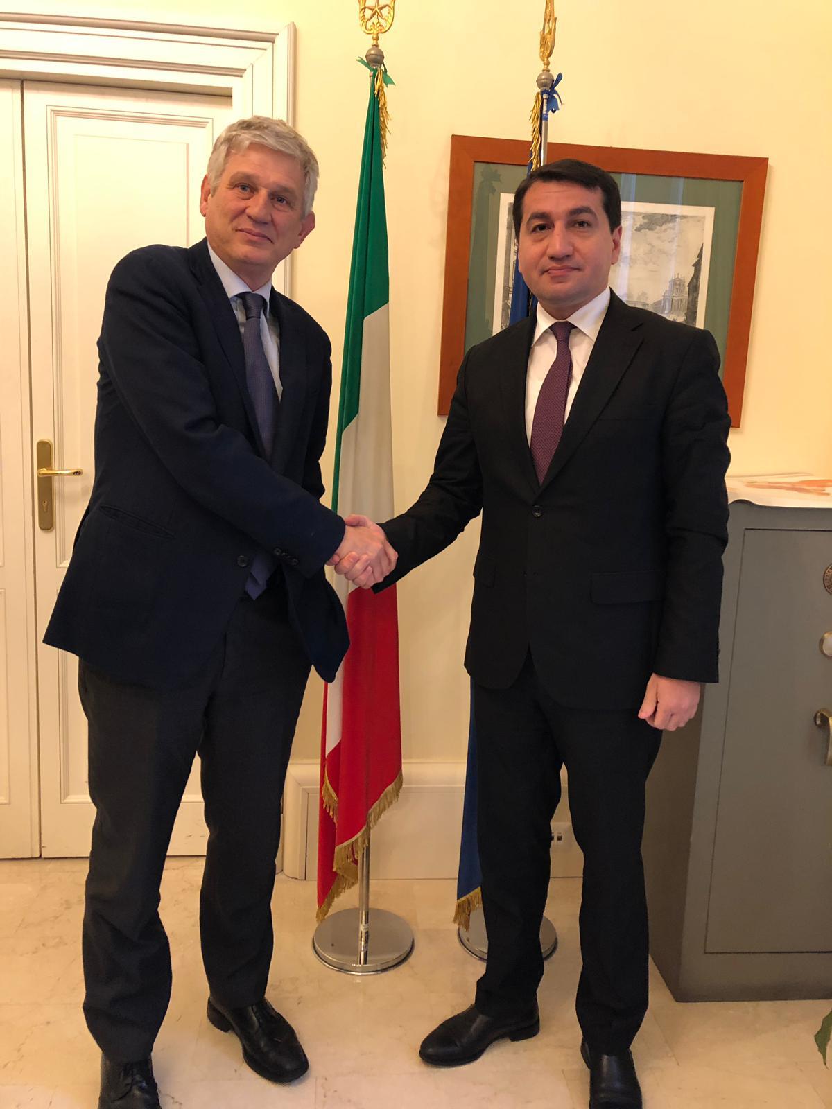 Хикмет Гаджиев провел в Риме встречи с итальянскими официальными лицами (ФОТО)