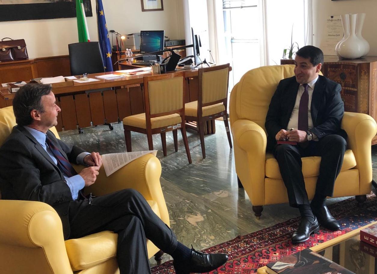 Хикмет Гаджиев провел в Риме встречи с итальянскими официальными лицами (ФОТО)