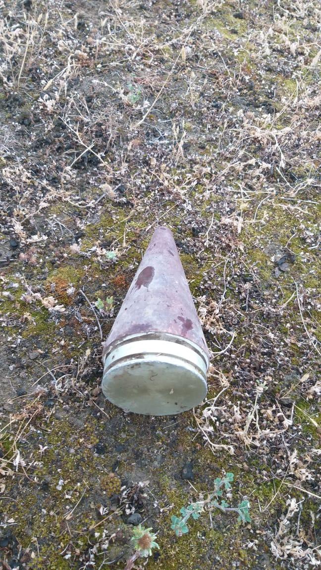 Ağdamda raketin ballistik qapağı tapılıb (FOTO)
