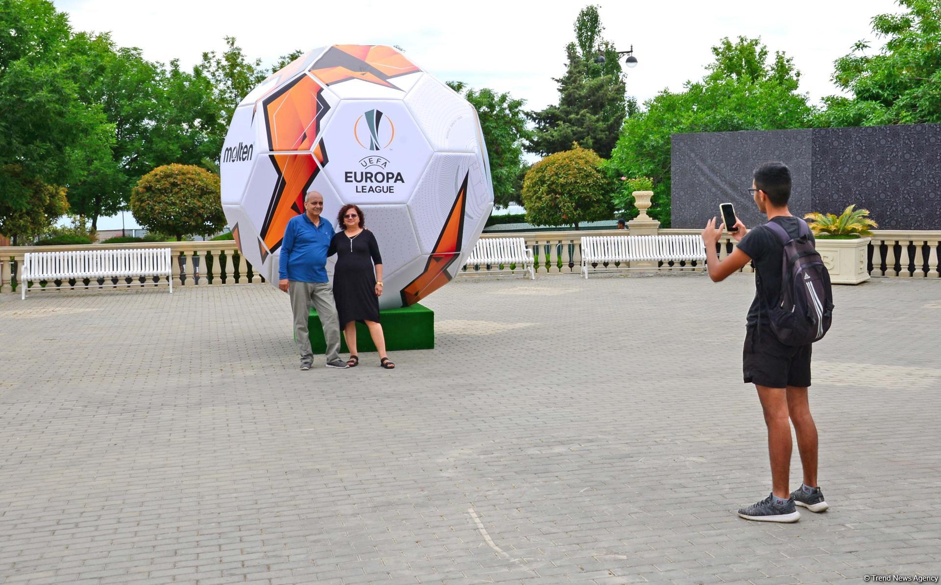 Остаются считанные часы до финала Лиги Европы УЕФА в Баку (ФОТО)