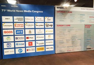 “Trend” BİA və “Azernews” qəzeti Şotlandiyada 71-ci "World News Media Congress" və "World Editors Forum"da təmsil olunurlar (FOTO)