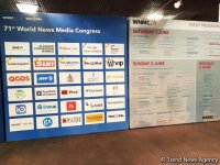 АМИ Trend и газета Azernews представлены на 71-м World News Media Congress и World Editors Forum в Шотландии (ФОТО) - Gallery Thumbnail