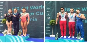 Azərbaycanın iki gimnastı Dünya Kubokunda qızıl medal qazanıb