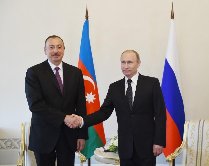 Azerbaijani president congratulated his Russian counterpart