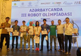 Baku Higher Oil School teams won in the III Robot Olympiad