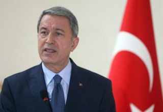 Turkish defense minister inspecting Sanliurfa province on border with Syria