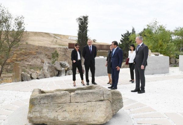 Azerbaijani president, first lady inaugurate Yanardag Reserve after major overhaul (PHOTO)