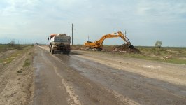 Начат ремонт дороги Уджар-Зардаб-Агджабеди (ФОТО)