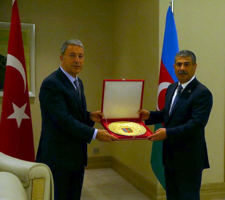 В Габале состоялась встреча министров обороны Азербайджана и Турции (ФОТО)