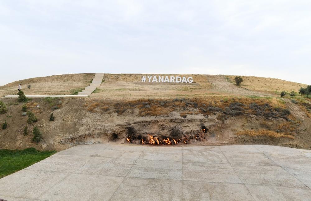 Azerbaijani president, first lady inaugurate Yanardag Reserve after major overhaul (PHOTO)