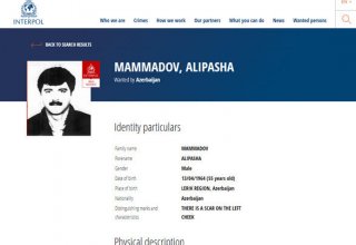 "Интерпол" объявил в розыск гражданина Азербайджана, подозреваемого в убийстве