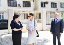 Azerbaijani First Vice President Mehriban Aliyeva attends opening of new building of orphanage-kindergarten No 11 in Yasamal district (PHOTO)