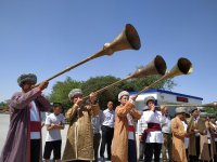 Удивительные богатыри в древней Хиве! Как азербайджанец тянул локомотив и перетаскивал якорь (ФОТО)