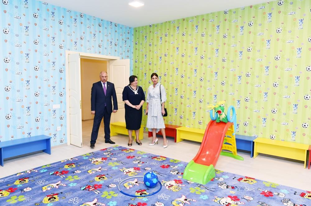 Azerbaijani First Vice President Mehriban Aliyeva attends opening of new building of orphanage-kindergarten No 11 in Yasamal district (PHOTO)