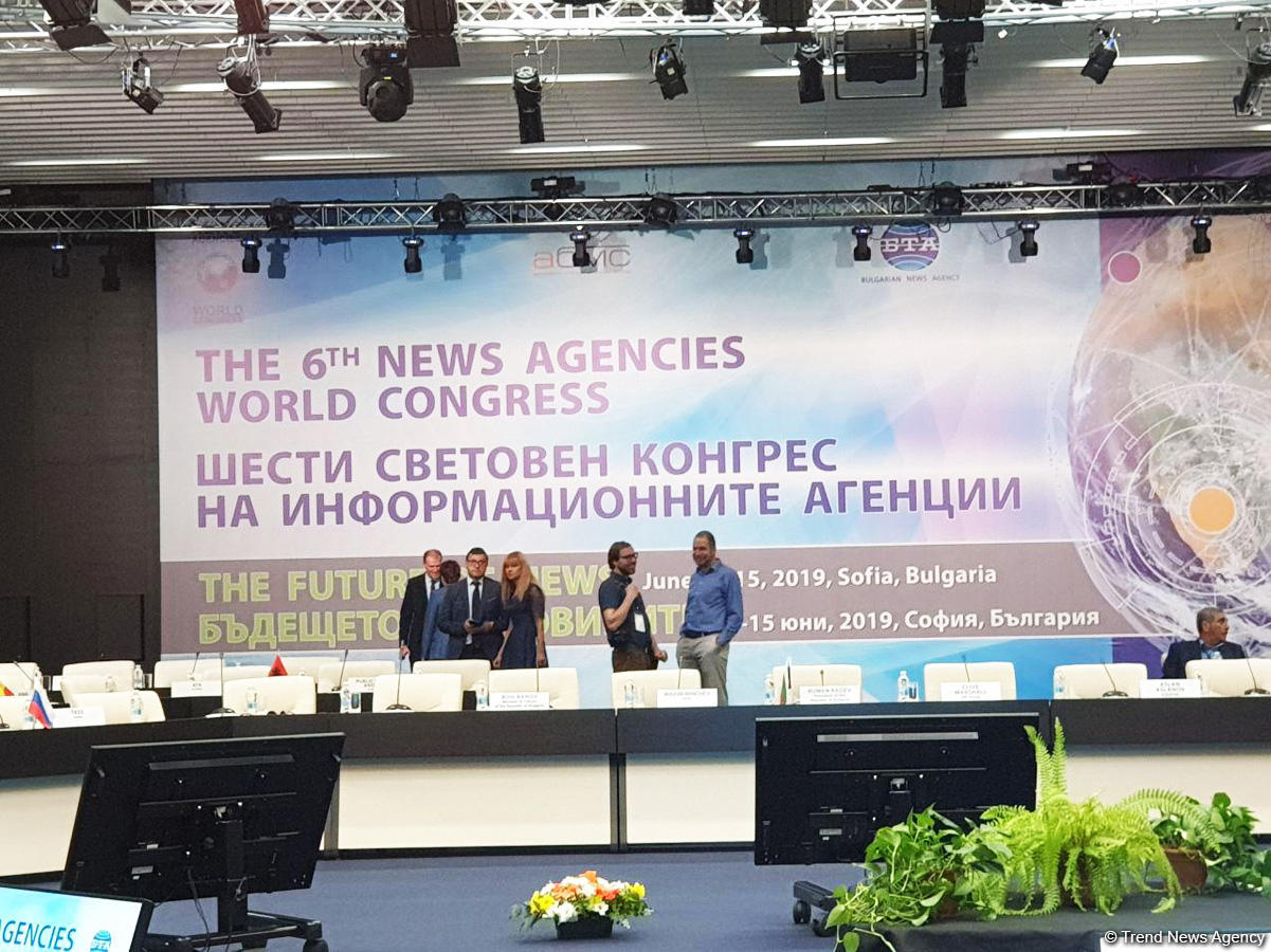 Trend news agency taking part in 6th News Agencies World Congress in Bulgaria (PHOTO)