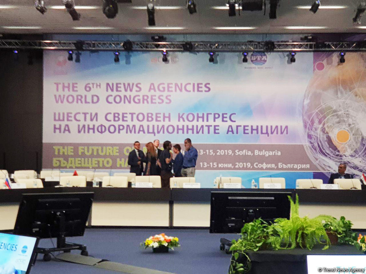 Trend news agency taking part in 6th News Agencies World Congress in Bulgaria (PHOTO)