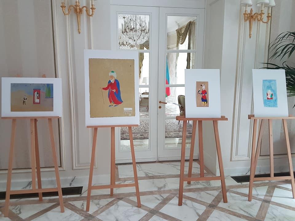 В Париже открылась выставка в честь Насими -  среди гостей потомки Шарля дэ Голля и Льва Толстого (ВИДЕО, ФОТО)