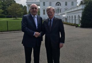 Elmar Mammadyarov meets with John Bolton