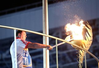 2nd European Games flame lit in Dinamo Stadium in Minsk (PHOTO)