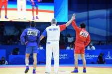 Азербайджанские самбисты завоевали две бронзовые медали на II Евроиграх в Минске (ФОТО)