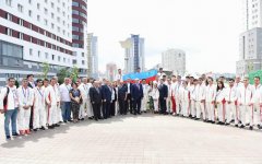 Вице-президент Фонда Гейдара Алиева Лейла Алиева встретилась с азербайджанскими спортсменами-участниками II Европейских игр (ФОТО) - Gallery Thumbnail