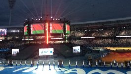 На стадионе "Динамо" в Минске прошел парад атлетов II Европейских игр (ФОТО)