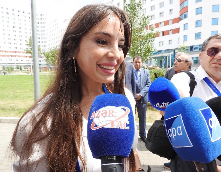 Heydar Aliyev Foundation VP Leyla Aliyeva meets with Azerbaijani athletes competing at 2nd European Games (PHOTO)