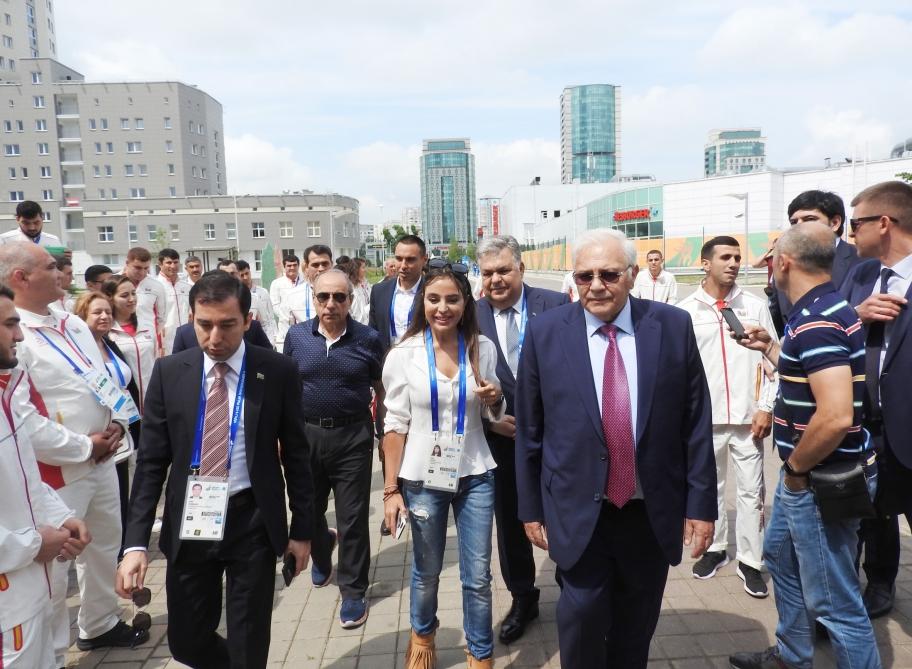 Вице-президент Фонда Гейдара Алиева Лейла Алиева встретилась с азербайджанскими спортсменами-участниками II Европейских игр (ФОТО) - Gallery Image