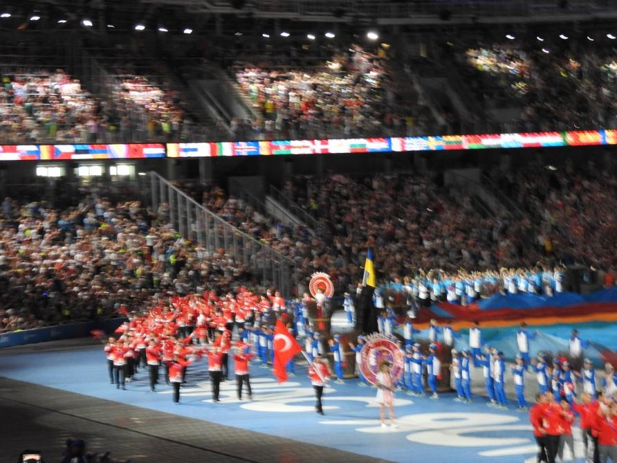 На стадионе "Динамо" в Минске прошел парад атлетов II Европейских игр (ФОТО) - Gallery Image