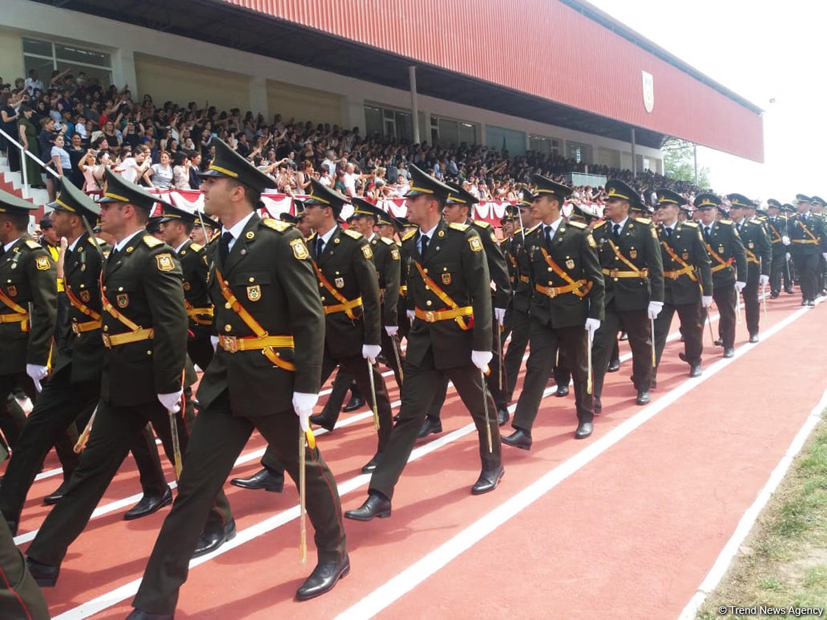 Azerbaijan's Higher Military School named after Heydar Aliyev and Military Academy of Armed Forces host graduation ceremony (PHOTO)