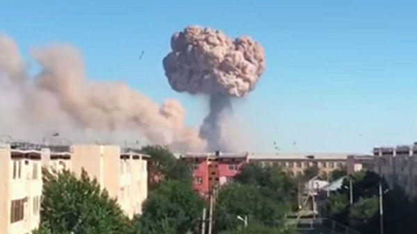 Взрыв в казахстанском городе Арысь не несет химической или радиоактивной угрозы