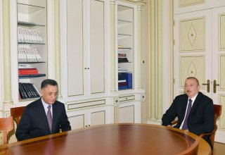Президент Ильхам Алиев принял Рамиля Усубова (ФОТО)