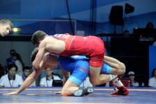 Азербайджанский борец-вольник одержал чистую победу над армянским соперником (ФОТО) - Gallery Thumbnail