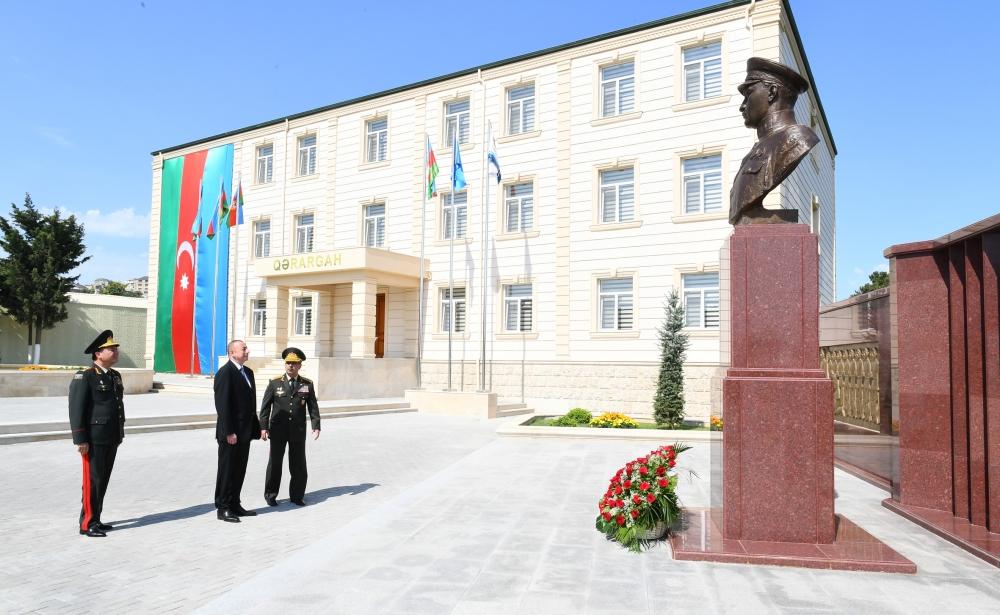 Президент Ильхам Алиев ознакомился с условиями после реконструкции в Военном лицее им. Дж. Нахчыванского (ФОТО) (версия 2) - Gallery Image