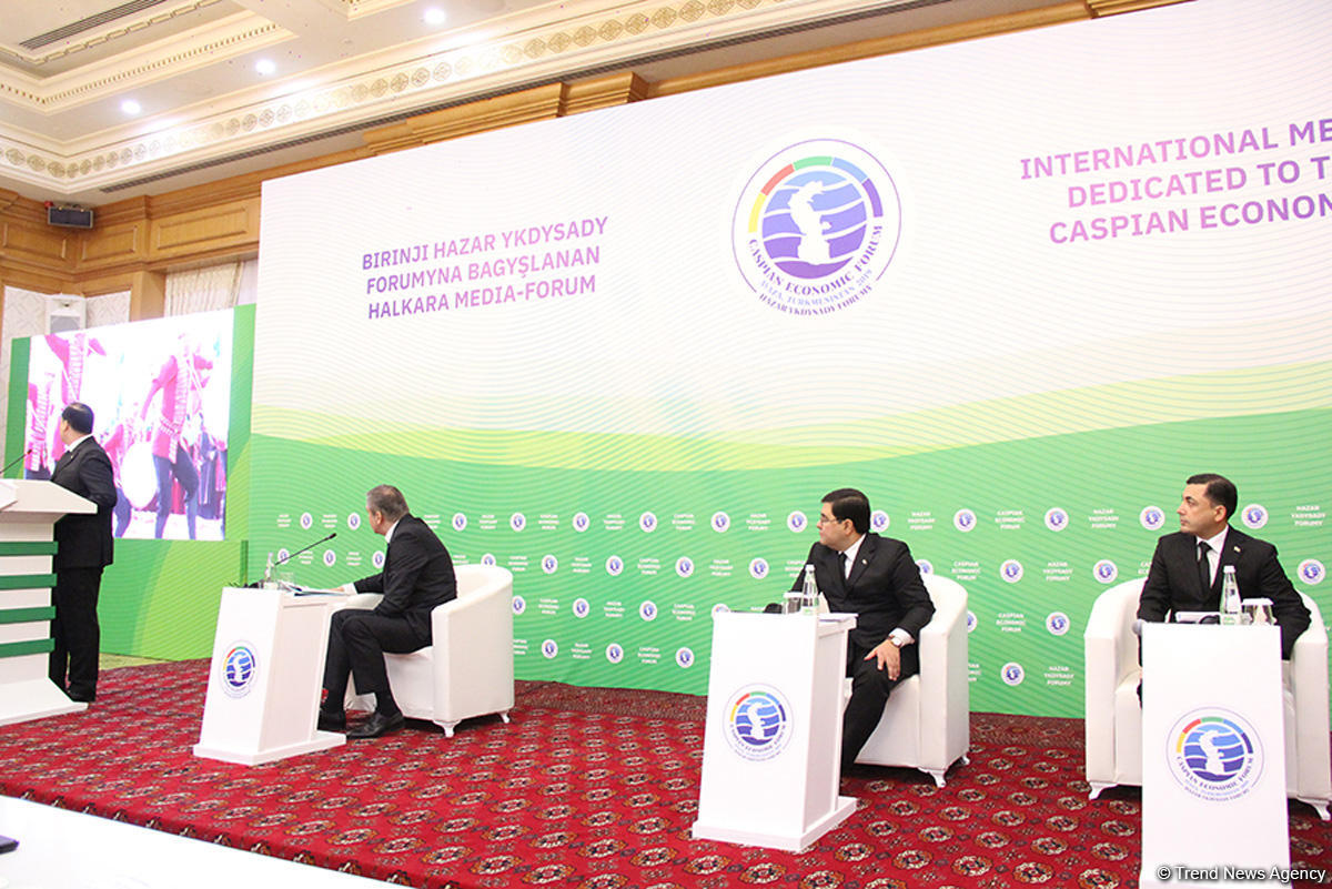 В Ашхабаде прошел международный медиа-форум, посвященный первому Каспийскому экономическому форуму (ФОТО) - Gallery Image